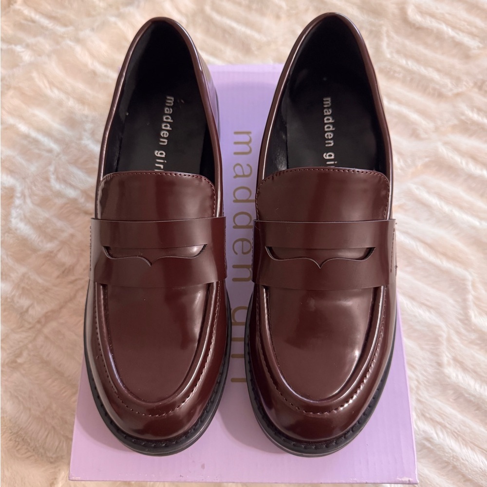 Madden Girl Brown Loafers for Women